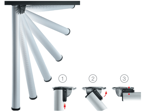 Affordable aluminium folding leg tables in UK