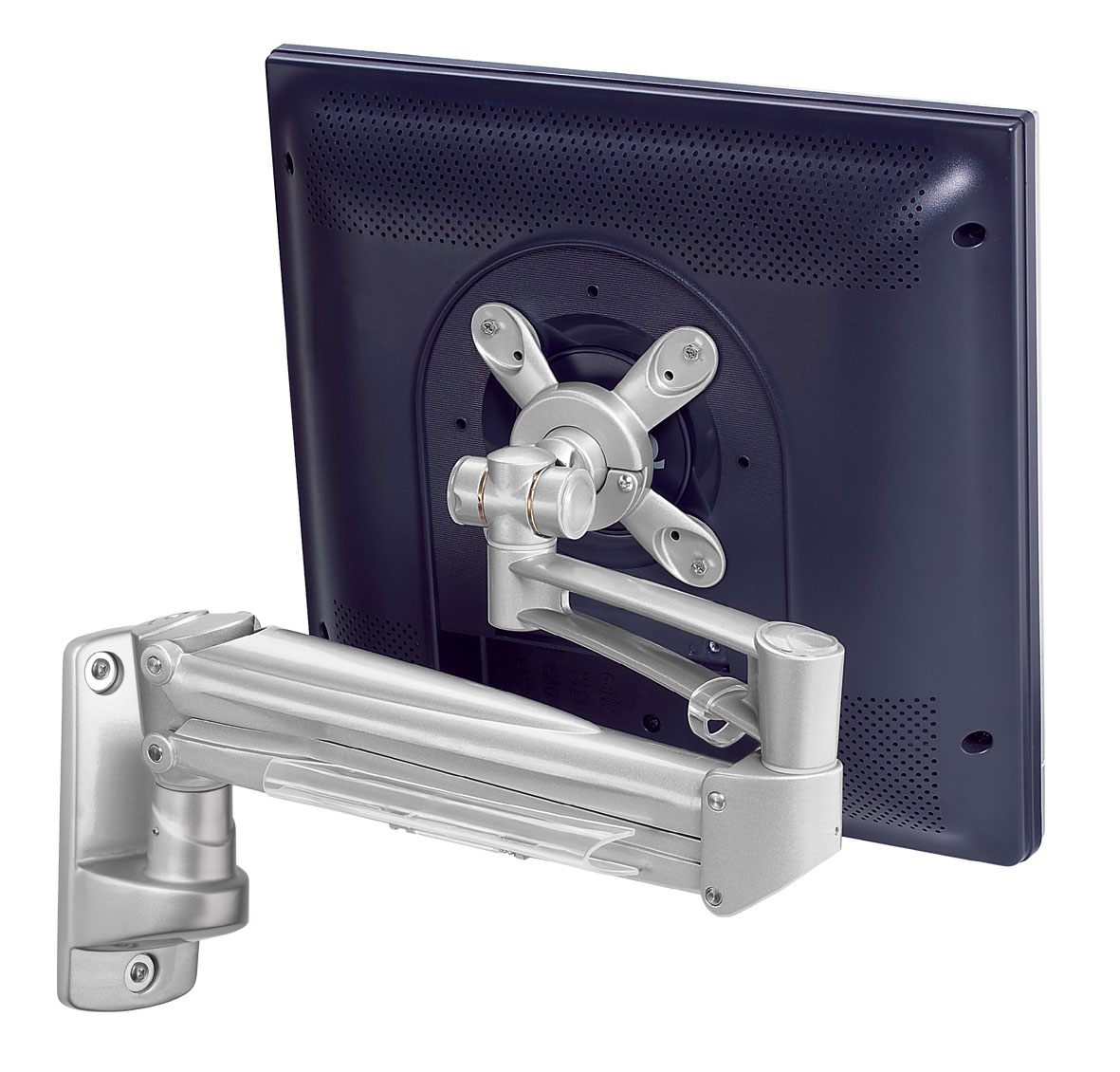 Ergonomic single wall mount gas monitor arm UK