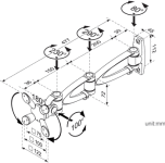 Monitorarm LA-65-3