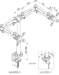 Monitorarm LA-615-1