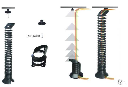 Cable spiral