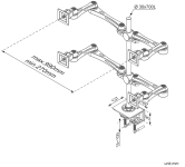 Quad Monitor Arm LA-517-1 - Image 3