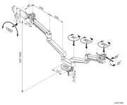 Double Monitor Arm EA-215 - Heavy Weight - Image 5