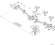 Triple Monitor Arm LA-516-1 - Image 3