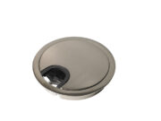 Cable outlet Ø 80 mm - Brushed nickel