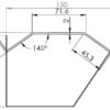 Cable Tray BL-MOON1100 - Black - Image 2